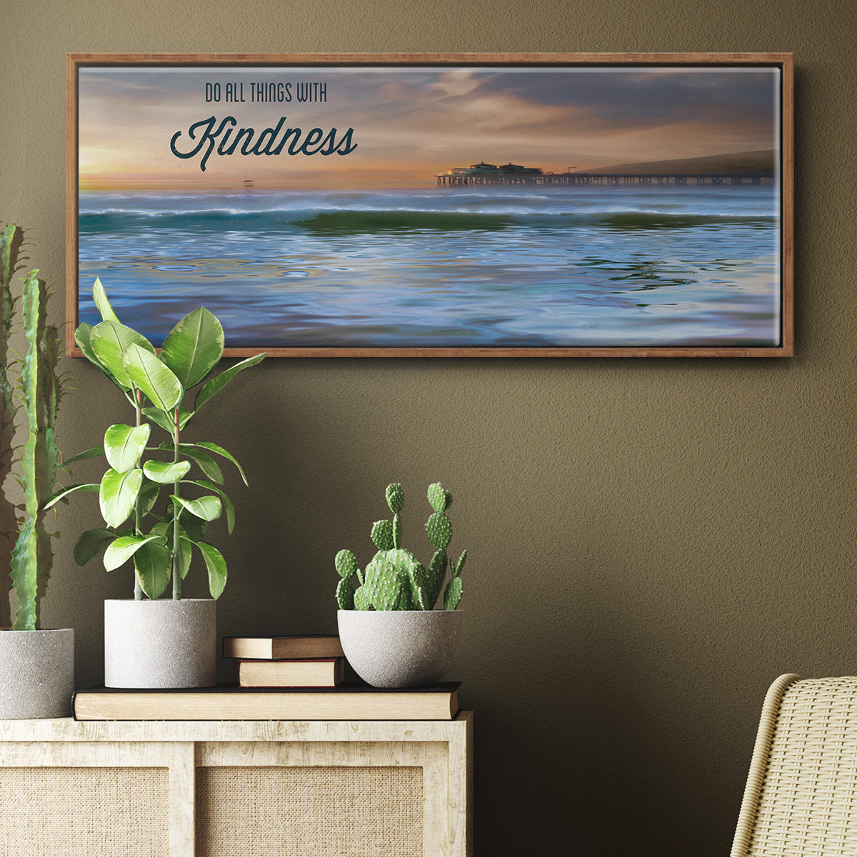 Kindness - Floater Framed Canvas Print