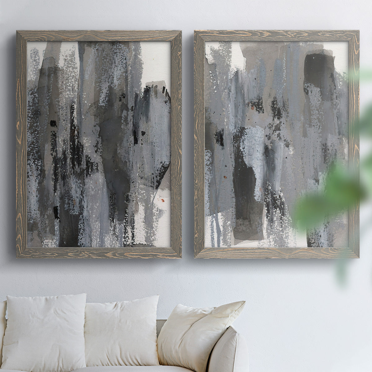 Loft Pastel III - Premium Framed Canvas 2 Piece Set - Ready to Hang