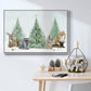 Christmas in the Forest Collection A - Framed Gallery Wrapped Canvas in Floating Frame