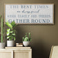 Family and Friends Gather - Floater Framed Canvas Print