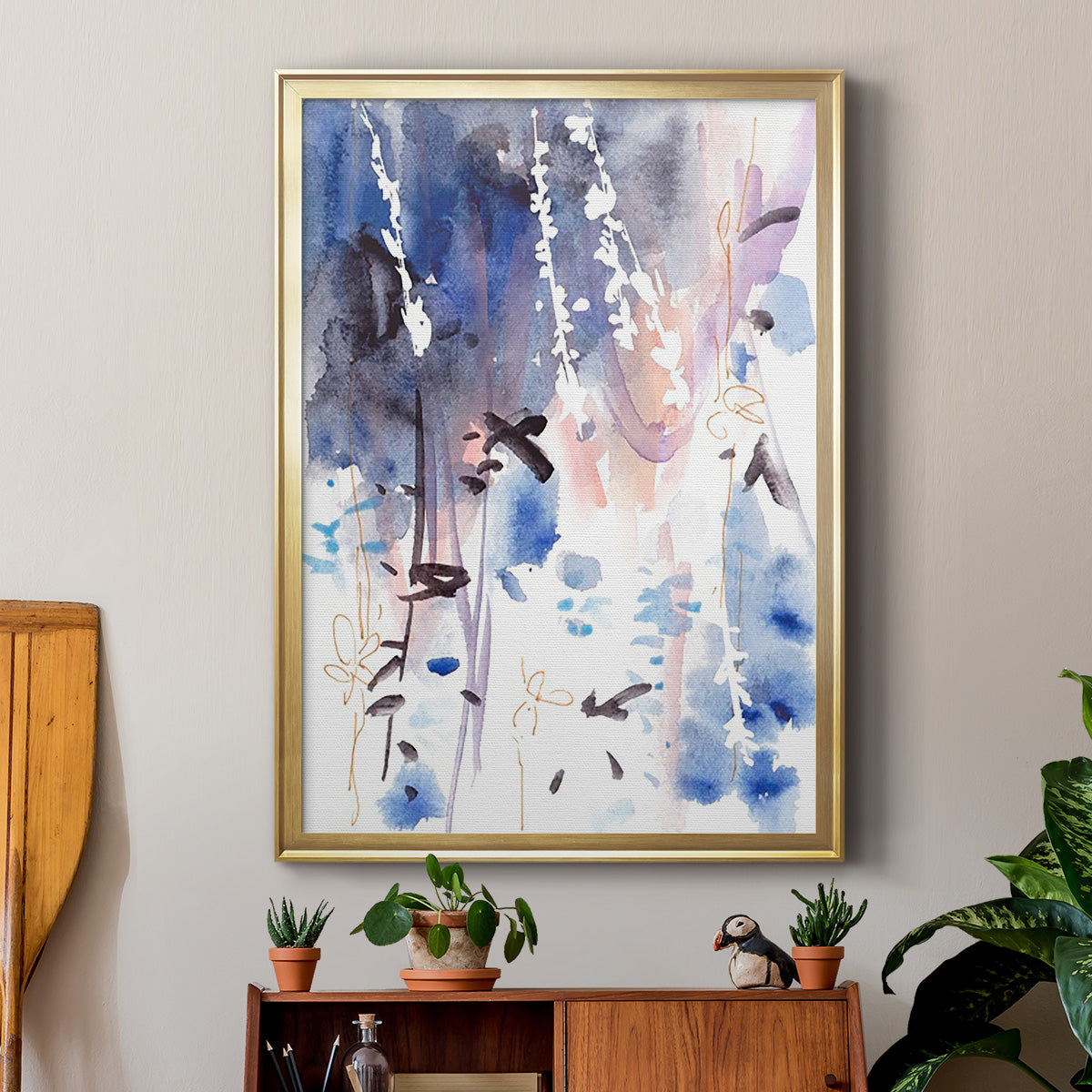 Late Night Breeze IV - Modern Framed Canvas Print