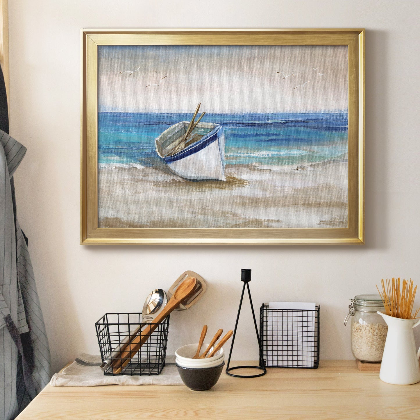 Shore Excursion - Modern Framed Canvas Print