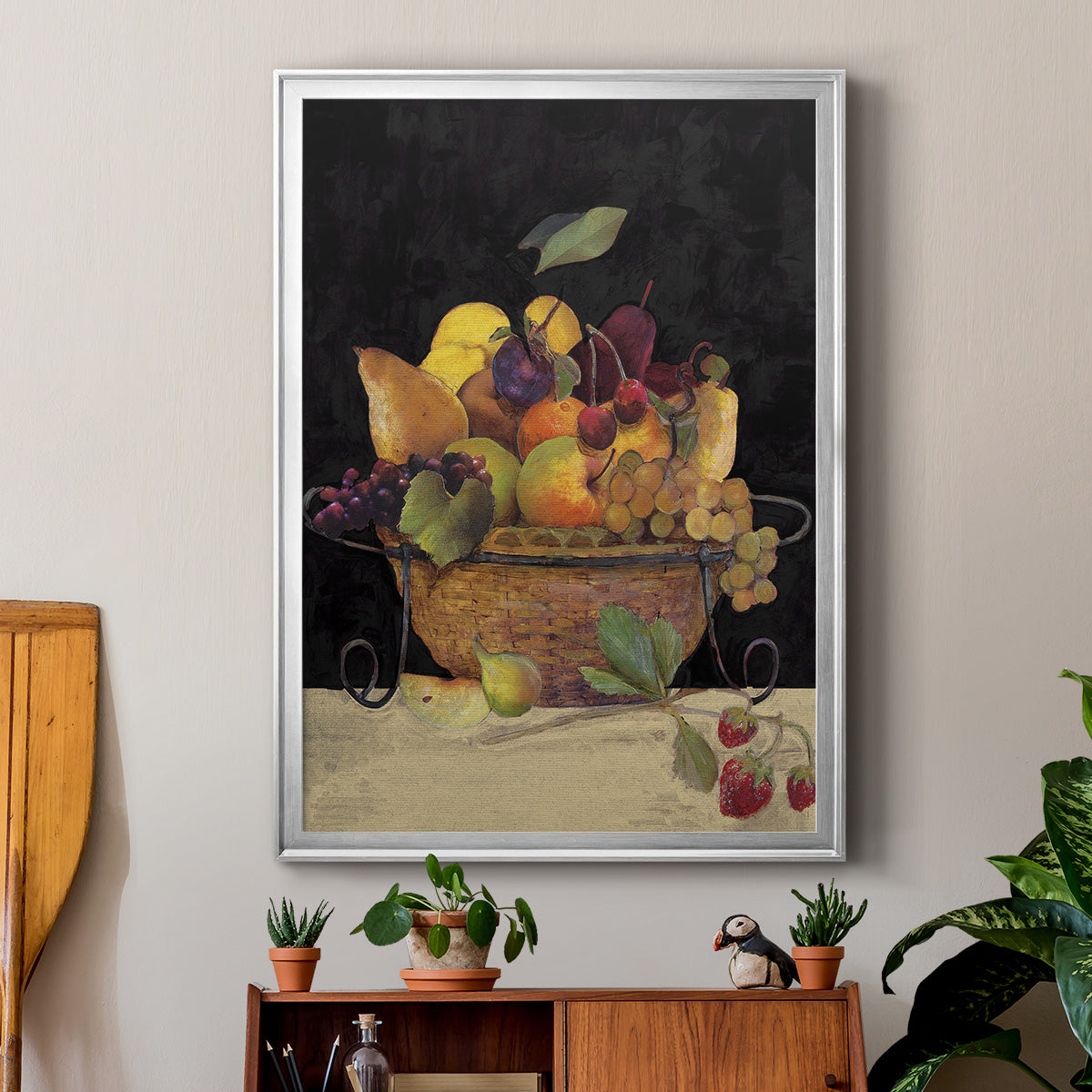 Fruit Basket II Revisit - Modern Framed Canvas Print