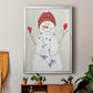 Festive Snowman III - Modern Framed Canvas Print