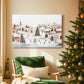 Snowwhite Manger Square - Canvas Art Print