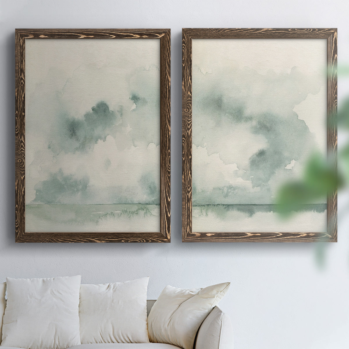 Ocean Impression I - Premium Framed Canvas 2 Piece Set - Ready to Hang