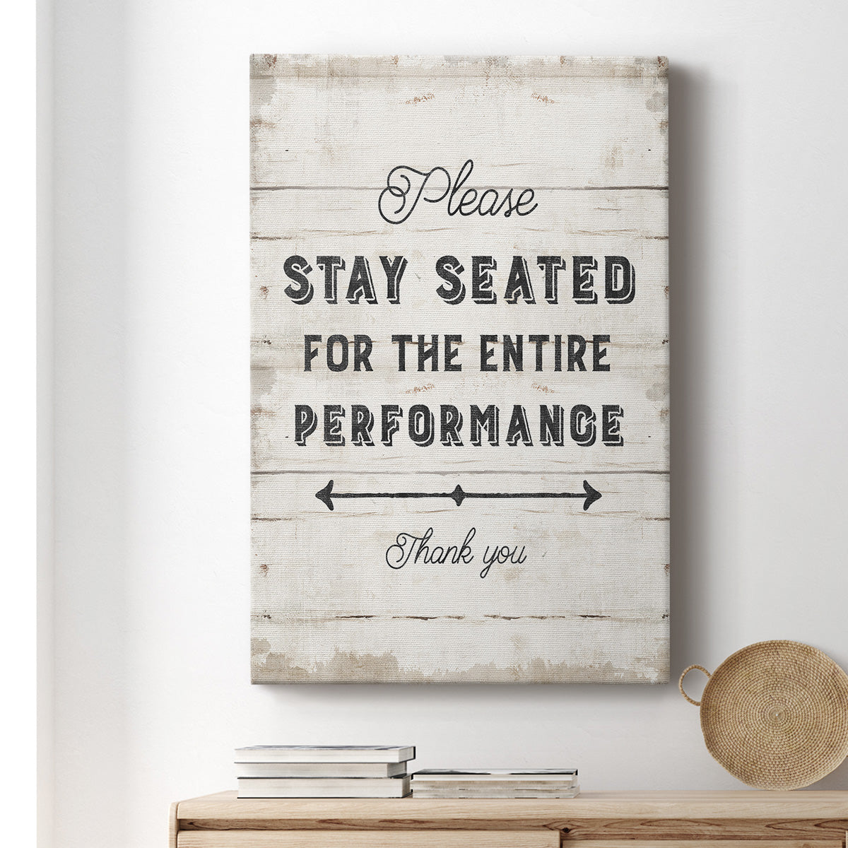 Please Stay Seated - Canvas Art Print