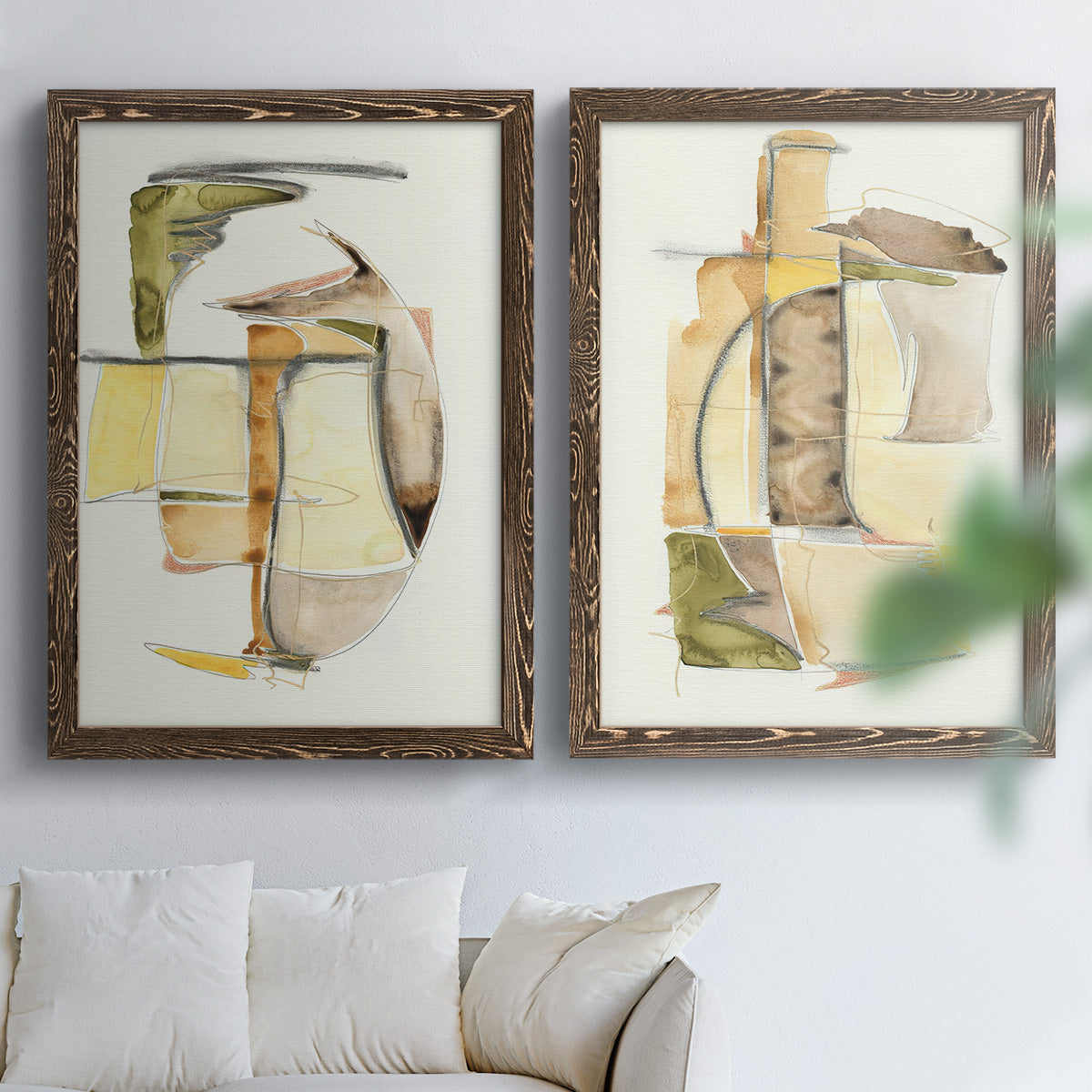 Brown Sugar I - Premium Framed Canvas 2 Piece Set - Ready to Hang