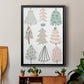 Christmas Tree Sketchbook I - Modern Framed Canvas Print