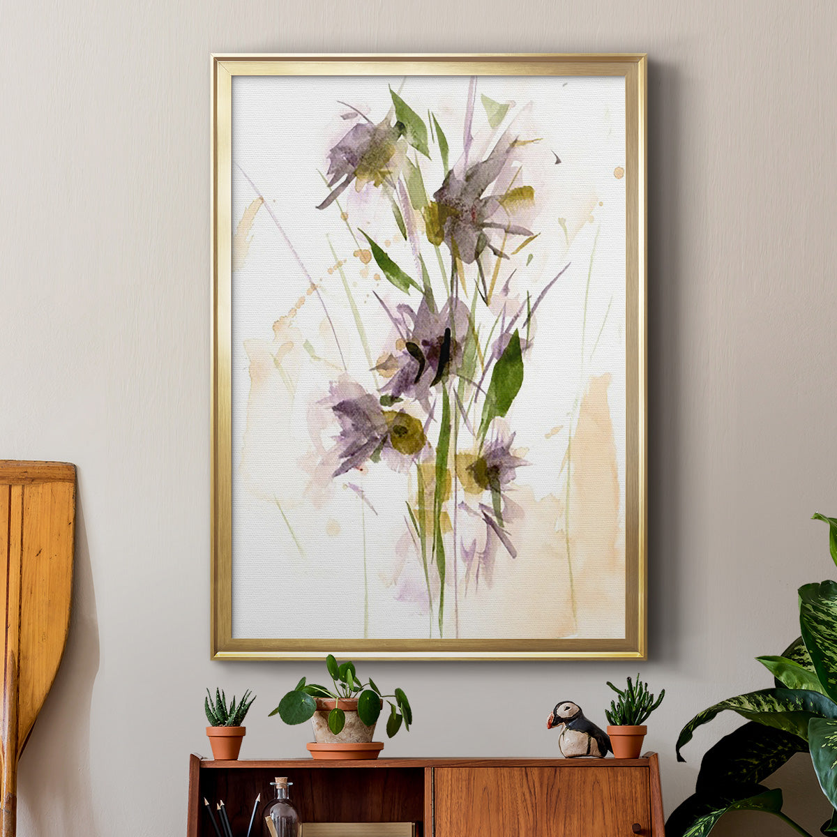 After Rain III - Modern Framed Canvas Print