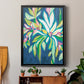 Blue Tropics IV - Modern Framed Canvas Print