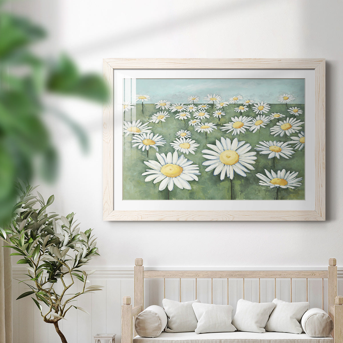 Field of Flowers - Barnwood Framed Art Print