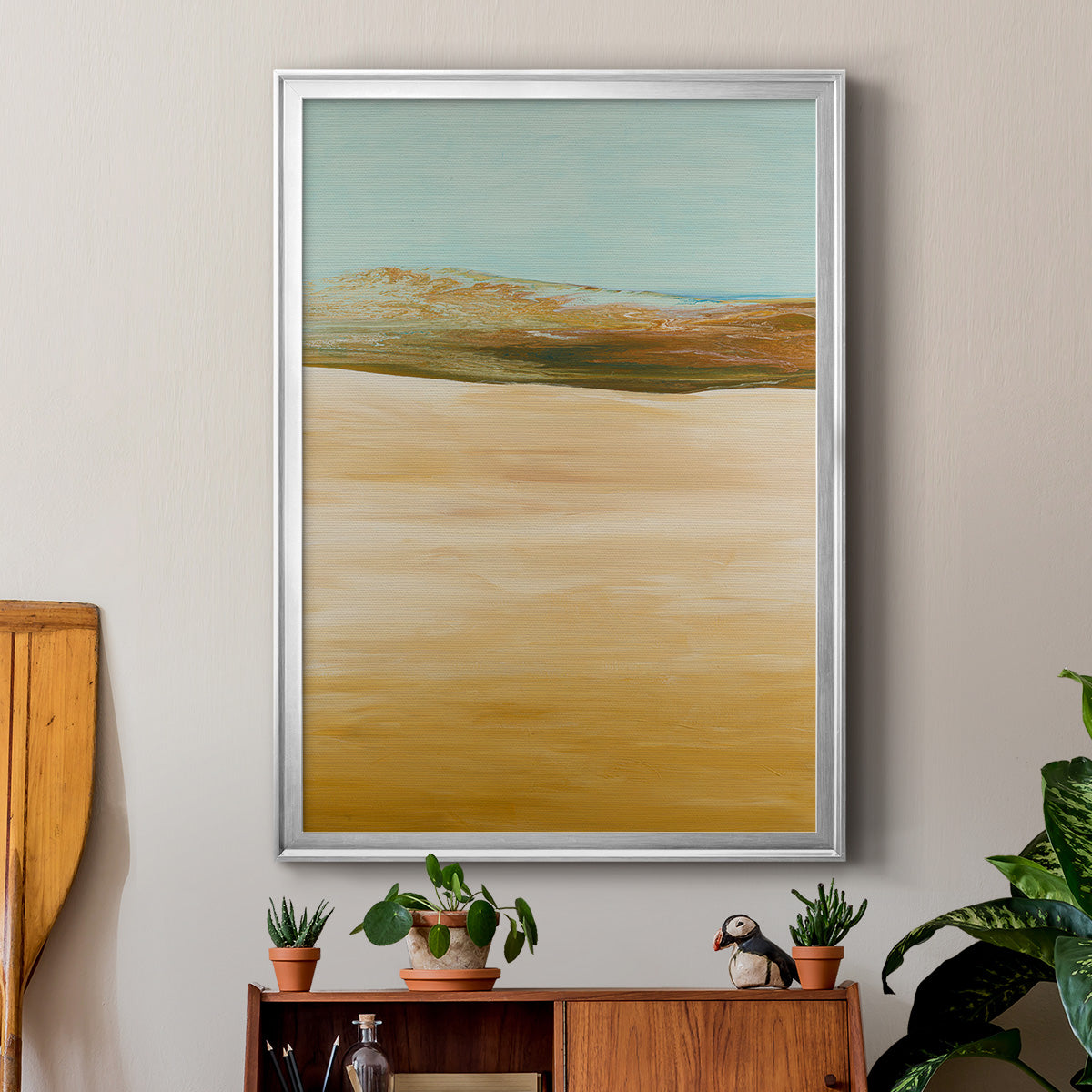 Yesterday's Today - Modern Framed Canvas Print