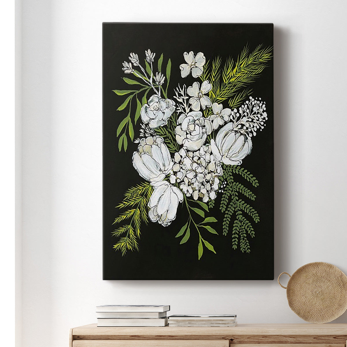 Alabaster Bouquet II Premium Gallery Wrapped Canvas - Ready to Hang