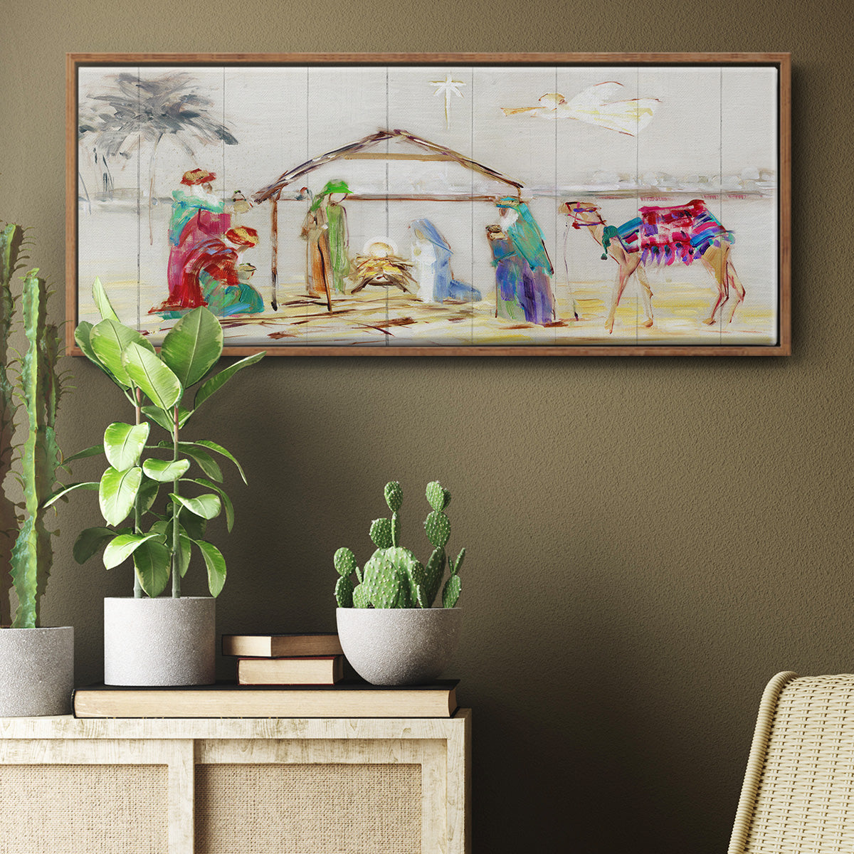 Nativity - Floater Framed Canvas Print