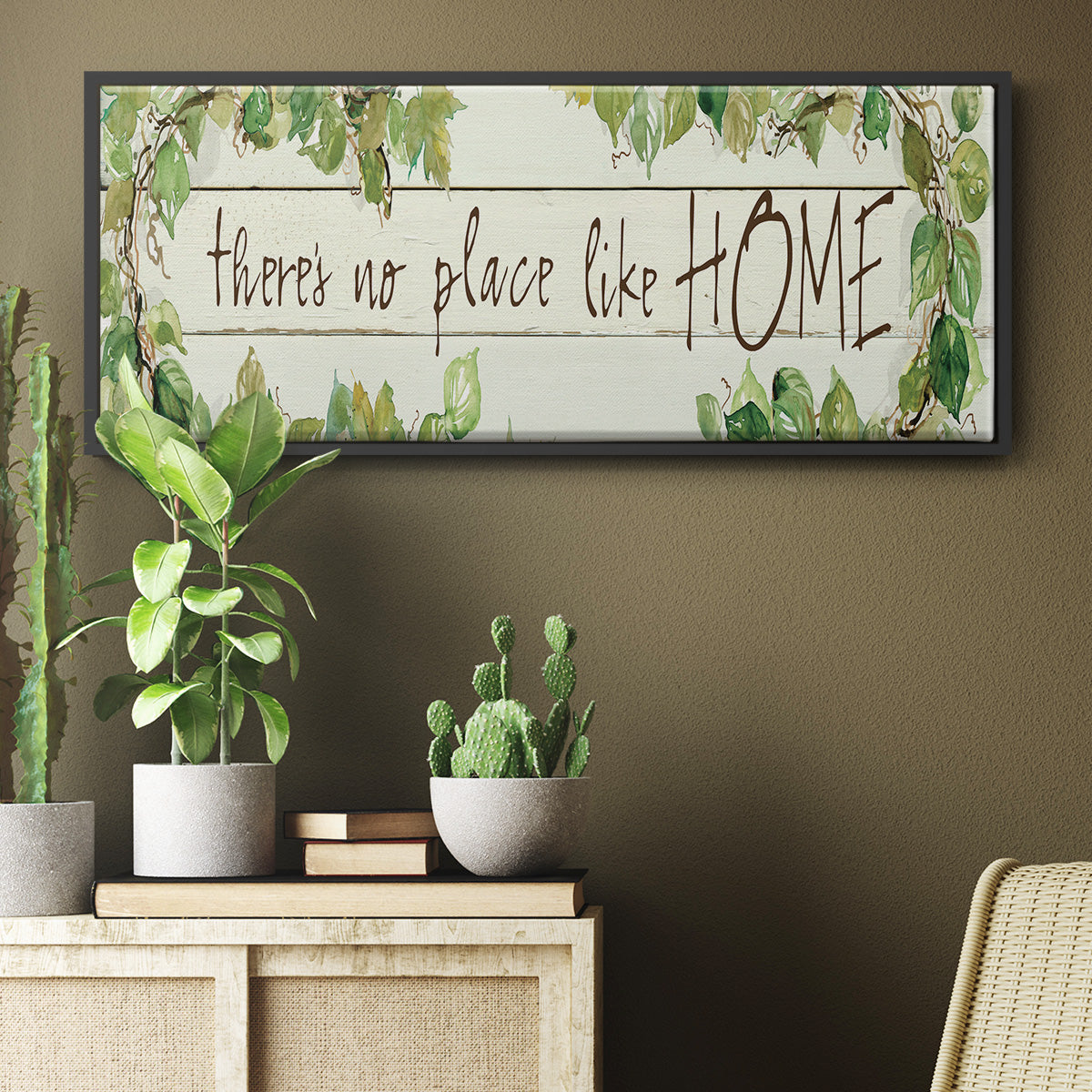 No Place Like Home - Floater Framed Canvas Print