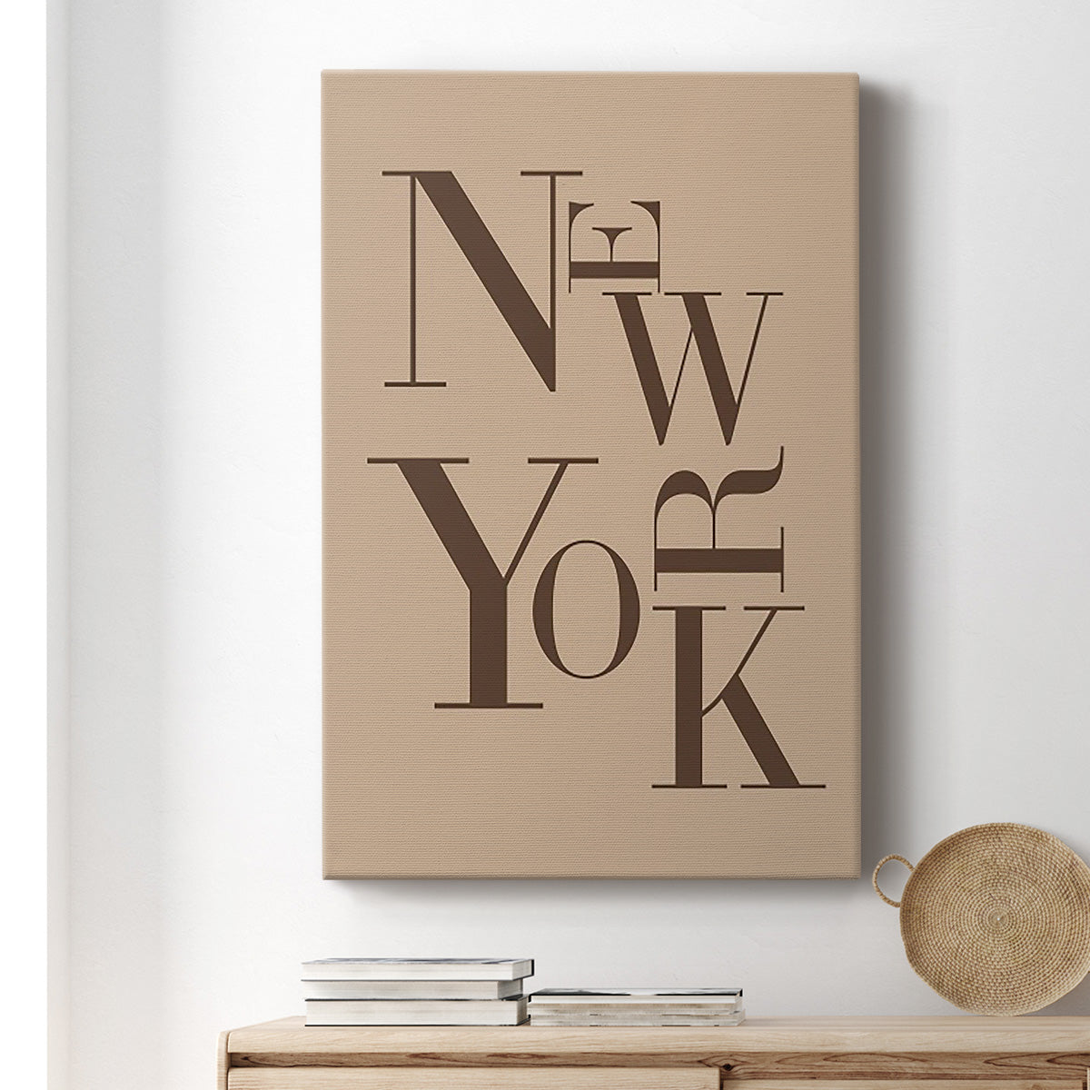 Neutral City Center Type I Premium Gallery Wrapped Canvas - Ready to Hang