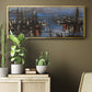 The Port of Le Havre, Night Effect, 1873 - Floater Framed Canvas Print