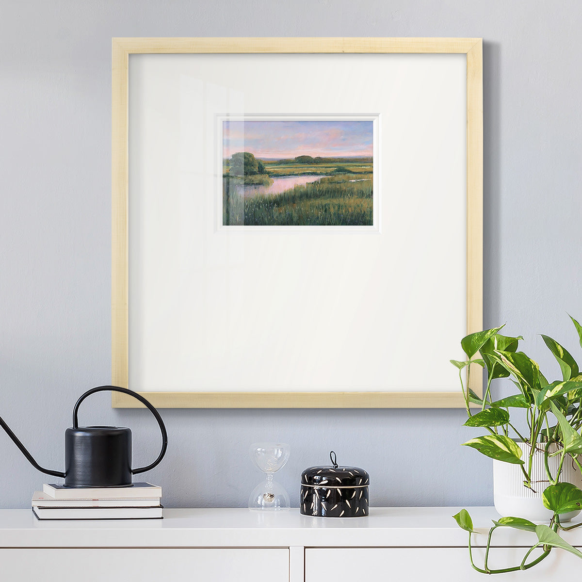 Spring Marsh I Premium Framed Print Double Matboard