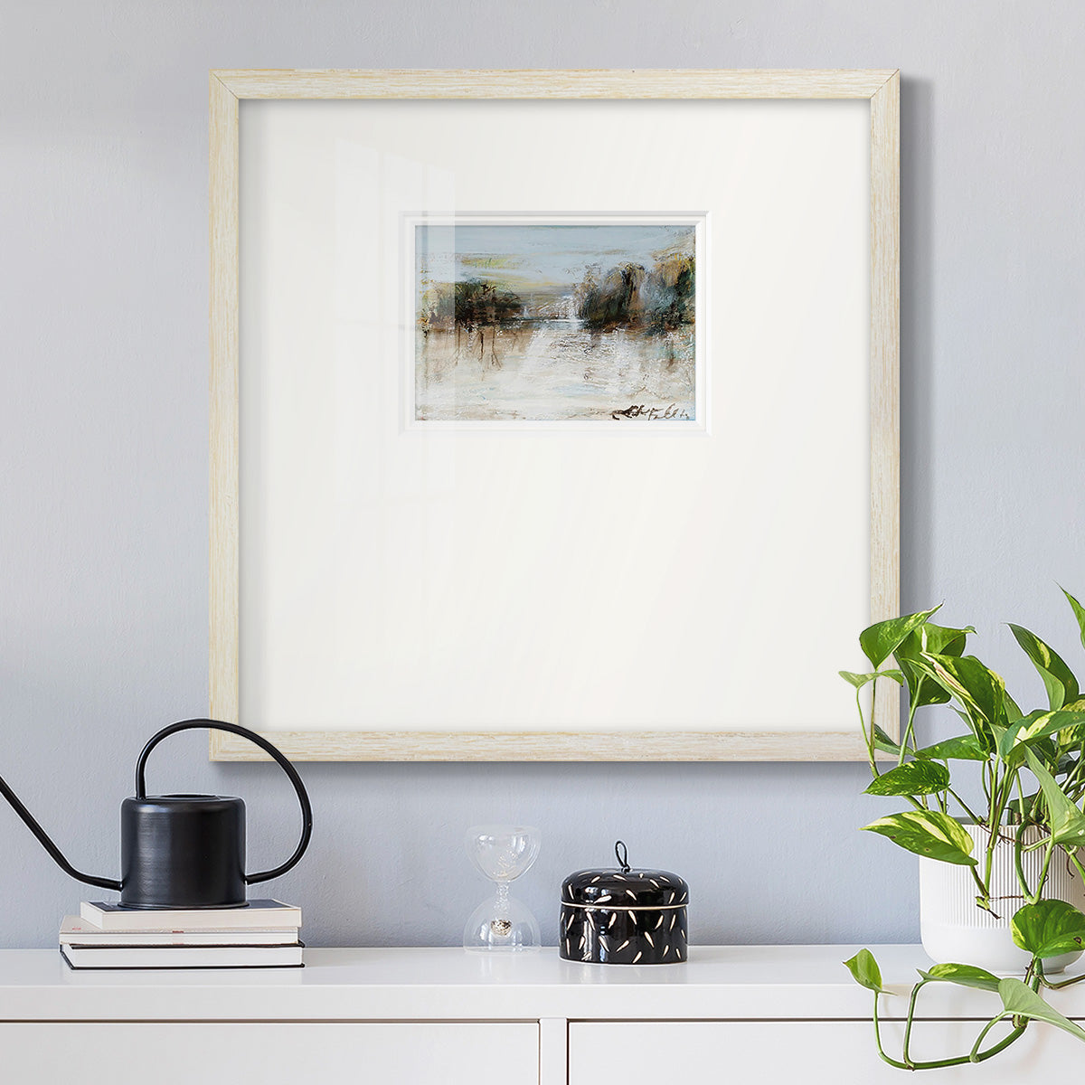 Wintery Horizon I Premium Framed Print Double Matboard