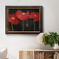 Poppy Trio I Premium Framed Canvas- Ready to Hang