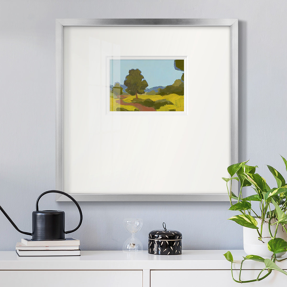 Bright Park I Premium Framed Print Double Matboard