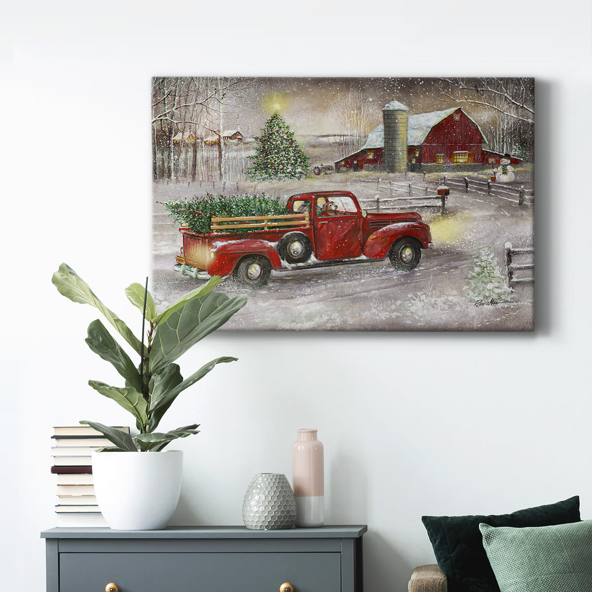 Making Christmas Memories - Canvas Art Print