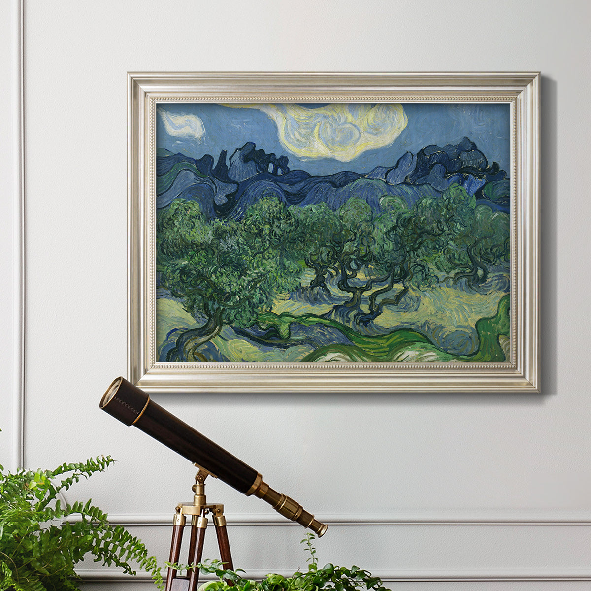 Olive Trees - Ornate Framed Canvas Print