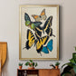 Collaged Butterflies II - Modern Framed Canvas Print