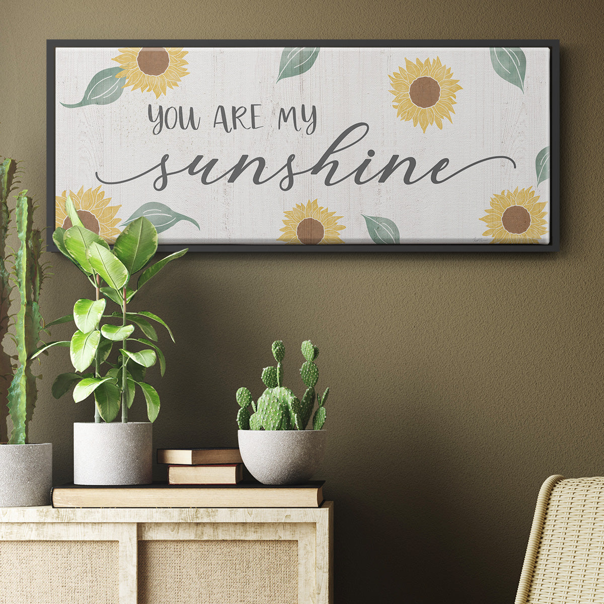 You Are My Sunshine - Floater Framed Canvas Print