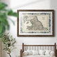 Bordered Map of England & Wales-Premium Framed Print - Ready to Hang