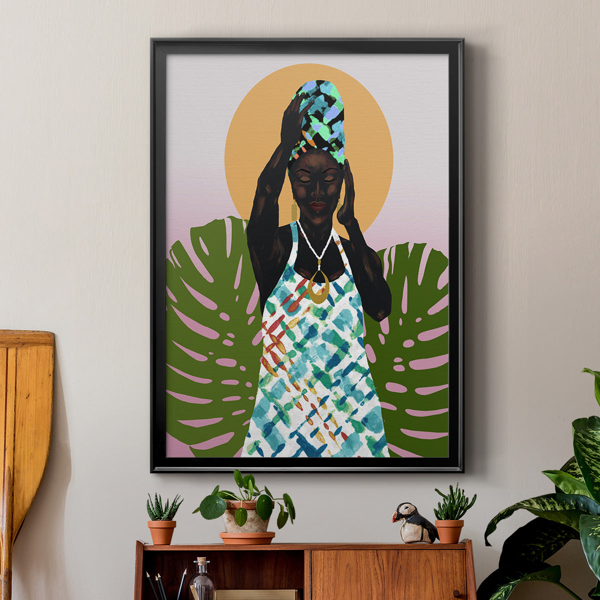 Her Faith - Modern Framed Canvas Print