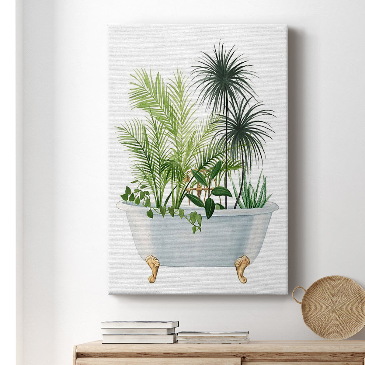 Plant Bath II Premium Gallery Wrapped Canvas - Ready to Hang