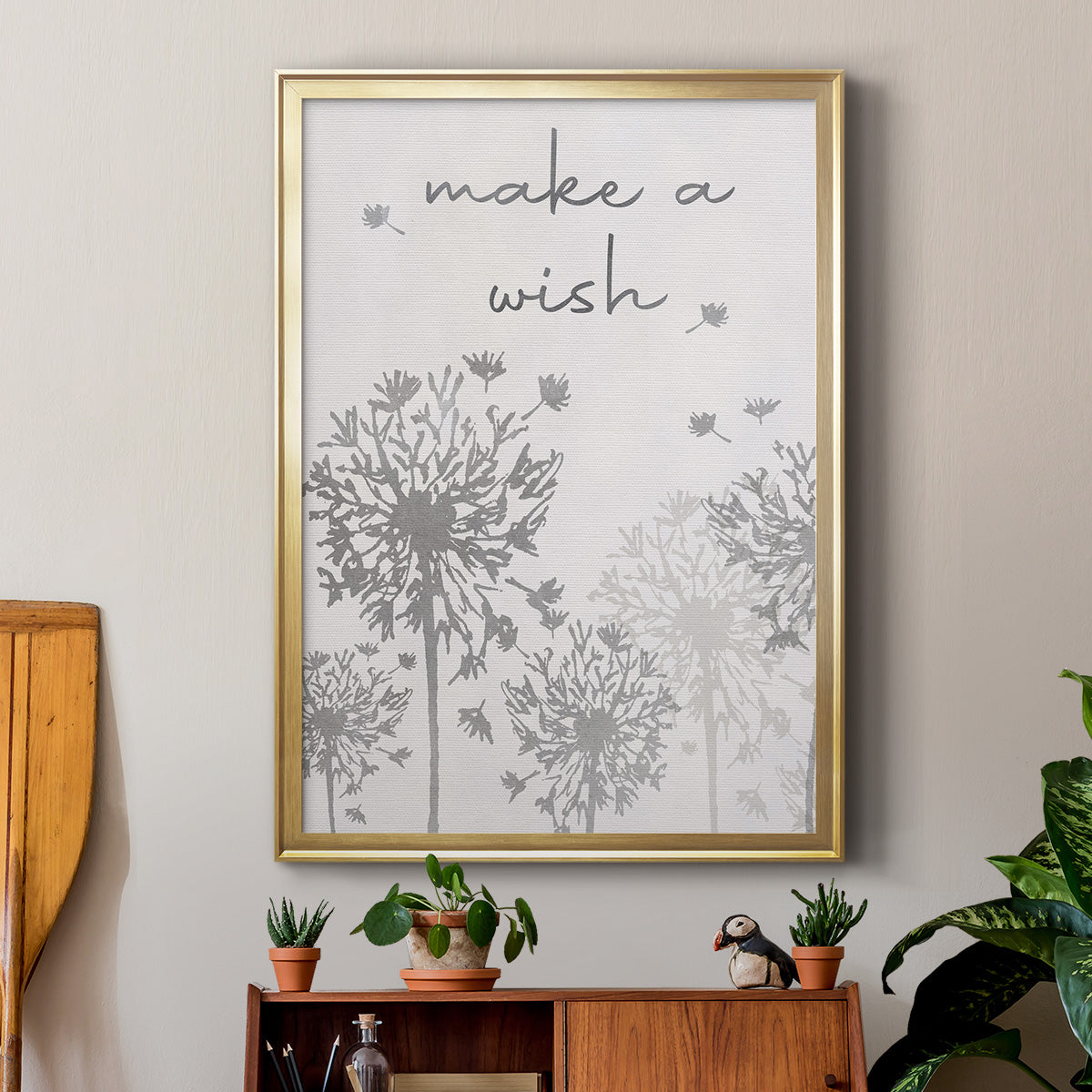 Make A Wish - Modern Framed Canvas Print