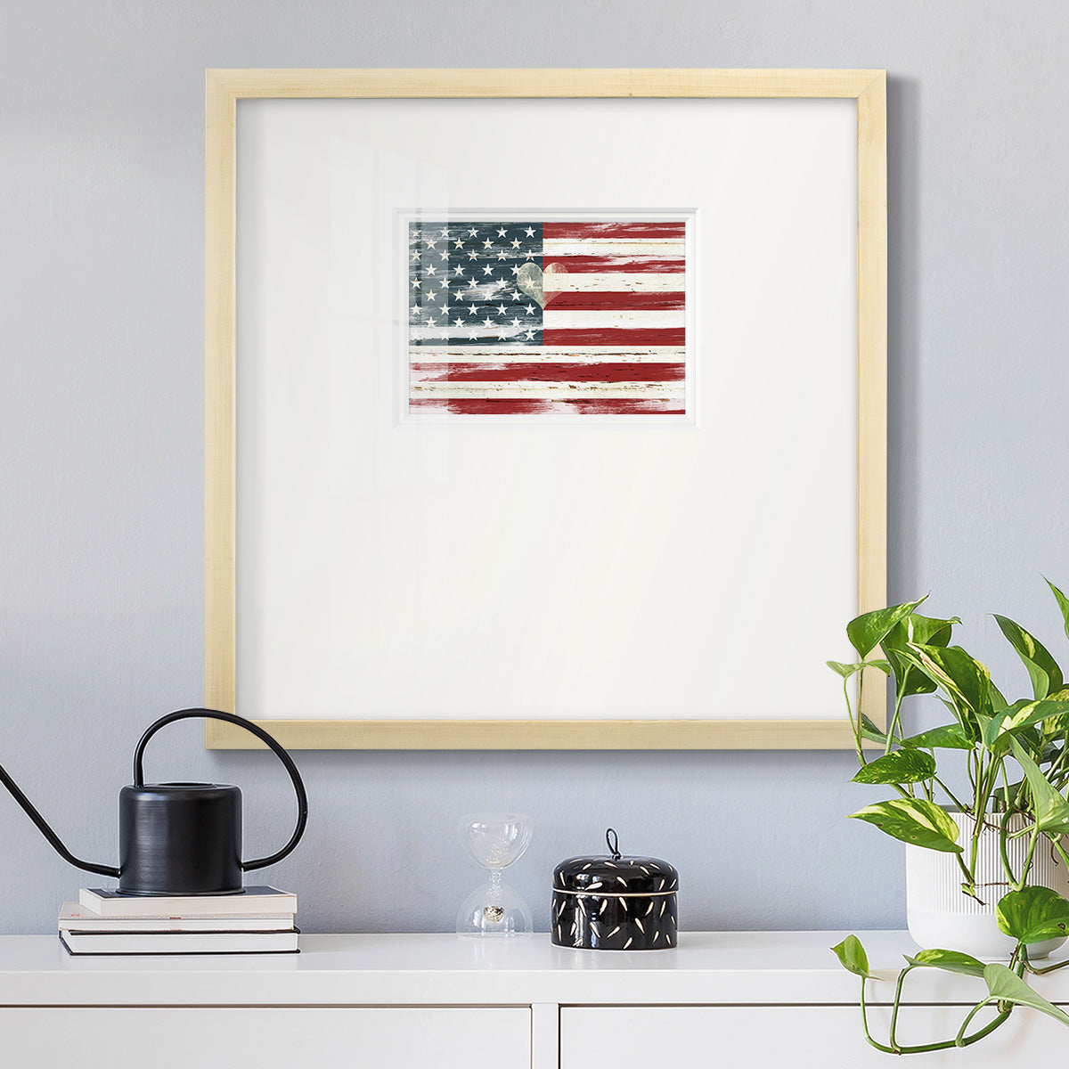 Heart of America Premium Framed Print Double Matboard