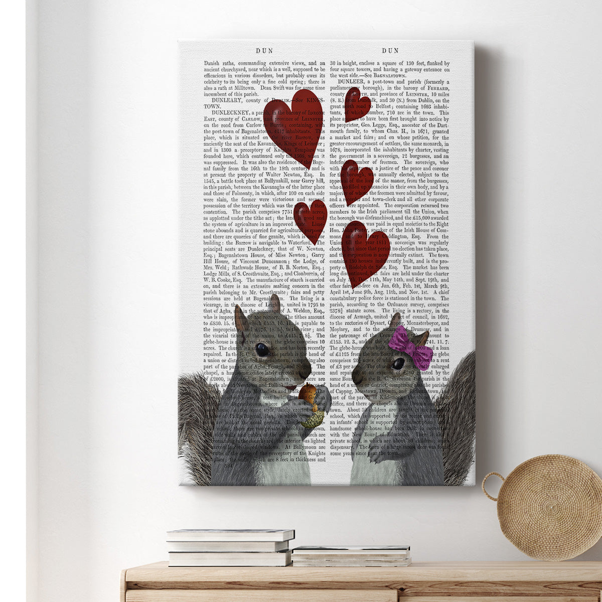 Squirrel Love Premium Gallery Wrapped Canvas - Ready to Hang