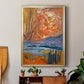 Cadmium Winter Solstice II - Modern Framed Canvas Print