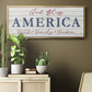 God Bless America - Floater Framed Canvas Print