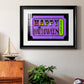 Happy Halloween Ticket - Modern Framed Art Print