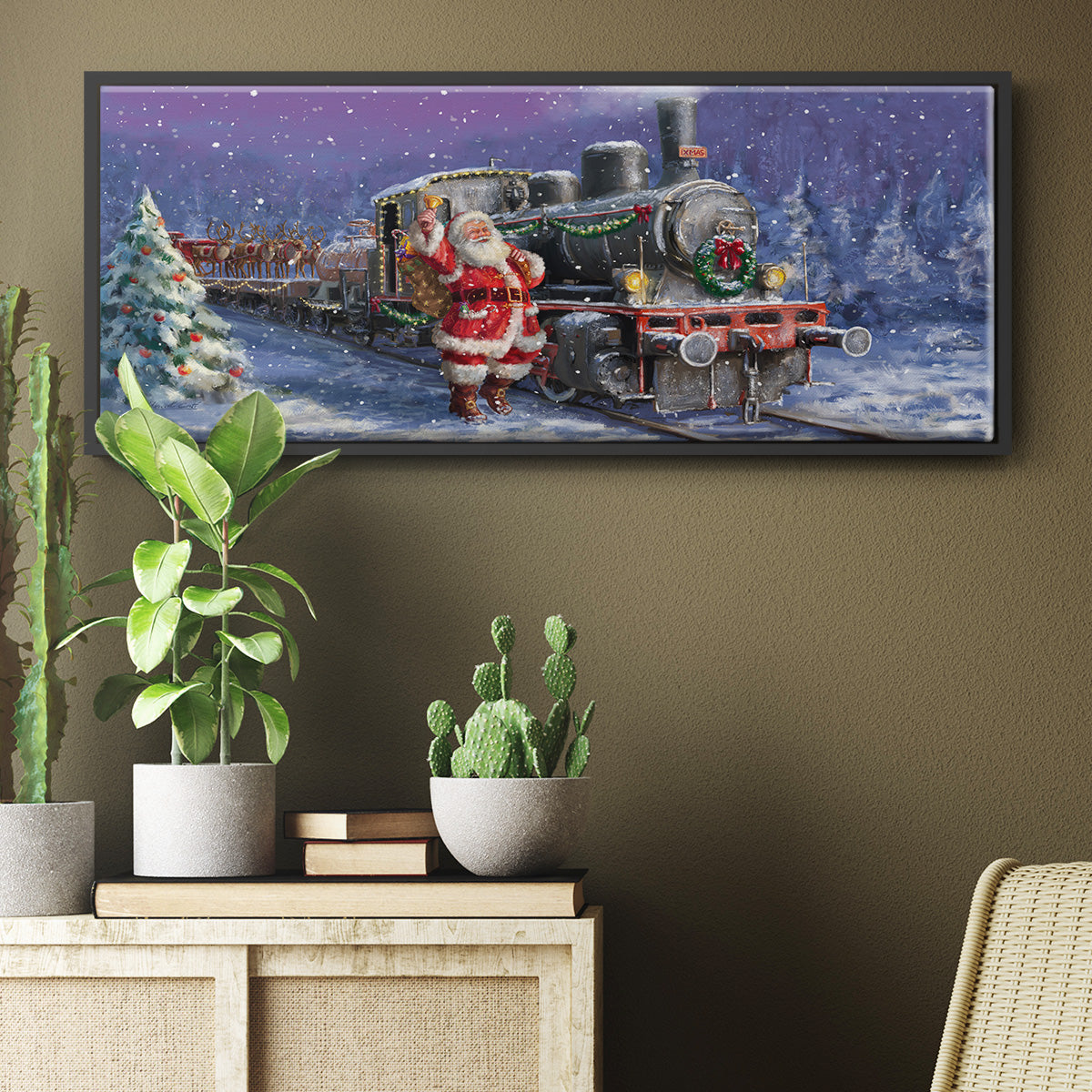 All Aboard - Floater Framed Canvas Print