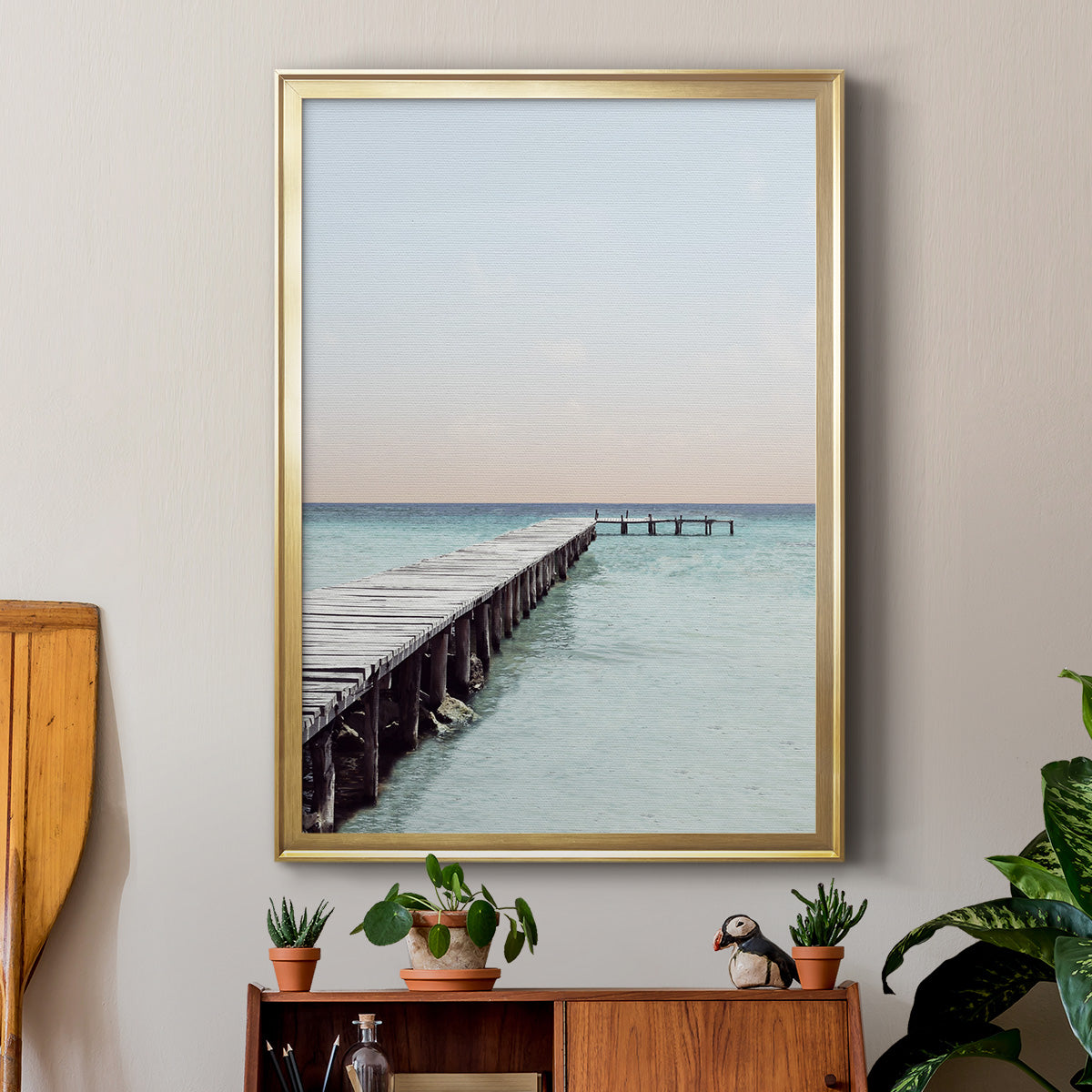 La Playa - Modern Framed Canvas Print