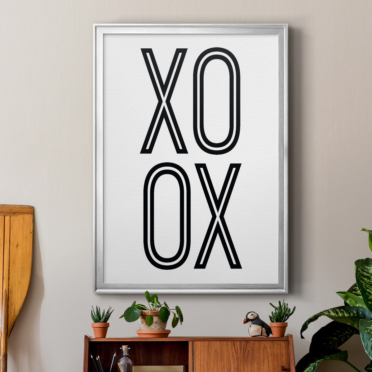Bold Love I - Modern Framed Canvas Print