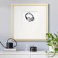 Headphones Sketch Premium Framed Print Double Matboard