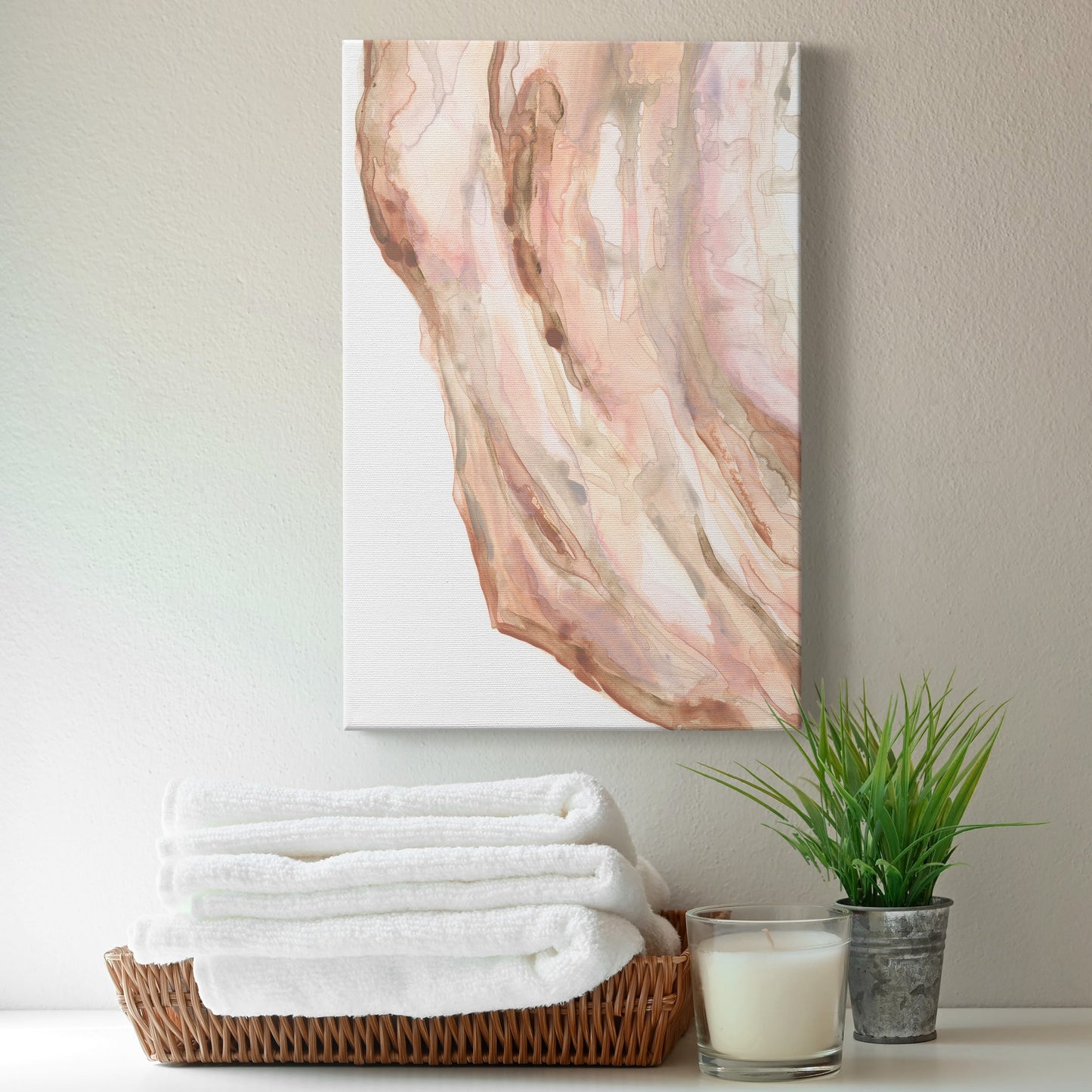 Rose Quartz II Premium Gallery Wrapped Canvas - Ready to Hang