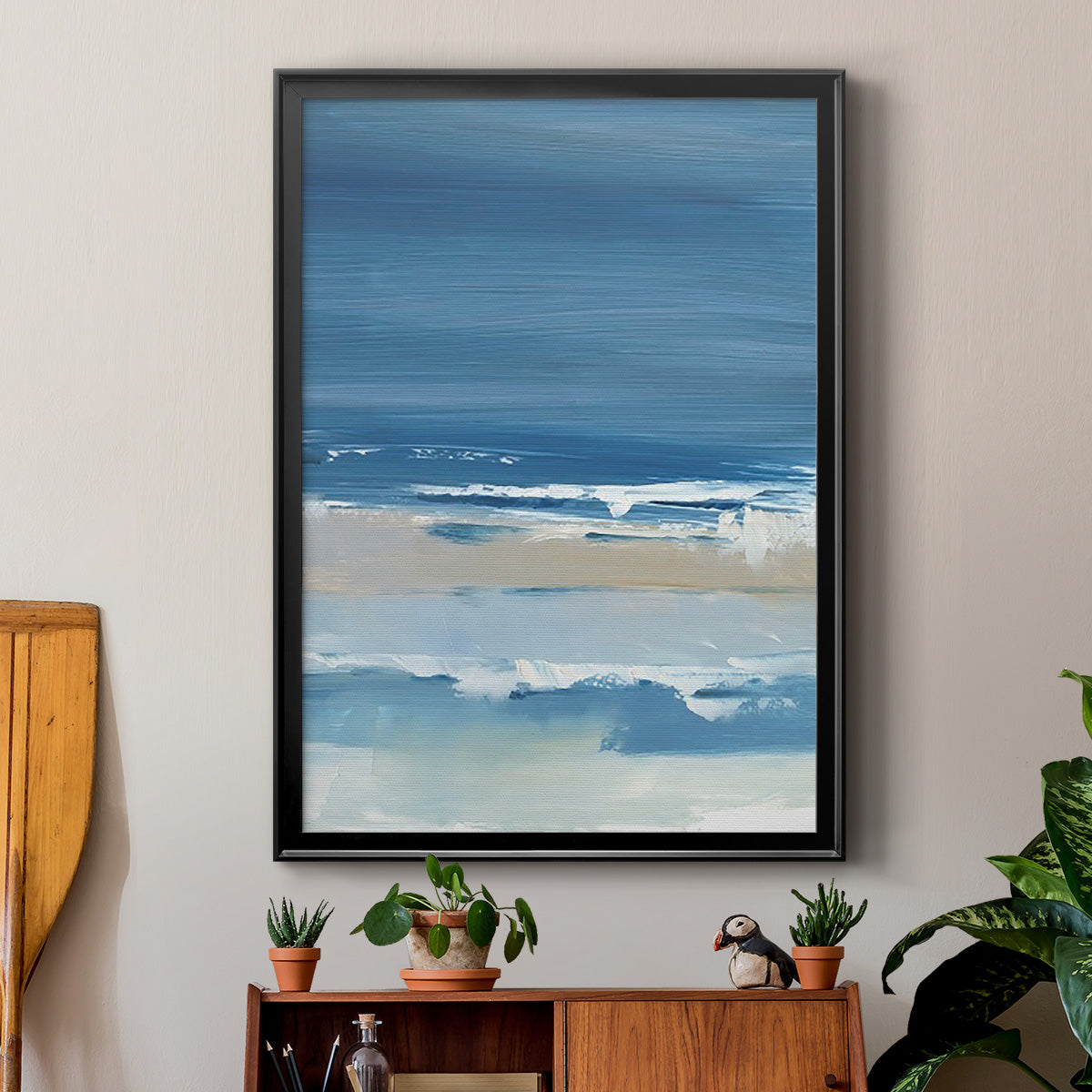 Coastal Colors II - Modern Framed Canvas Print