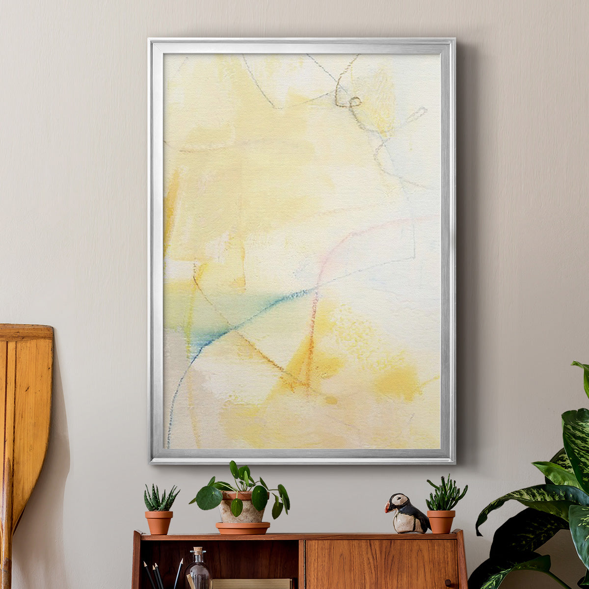 Barxan IV - Modern Framed Canvas Print