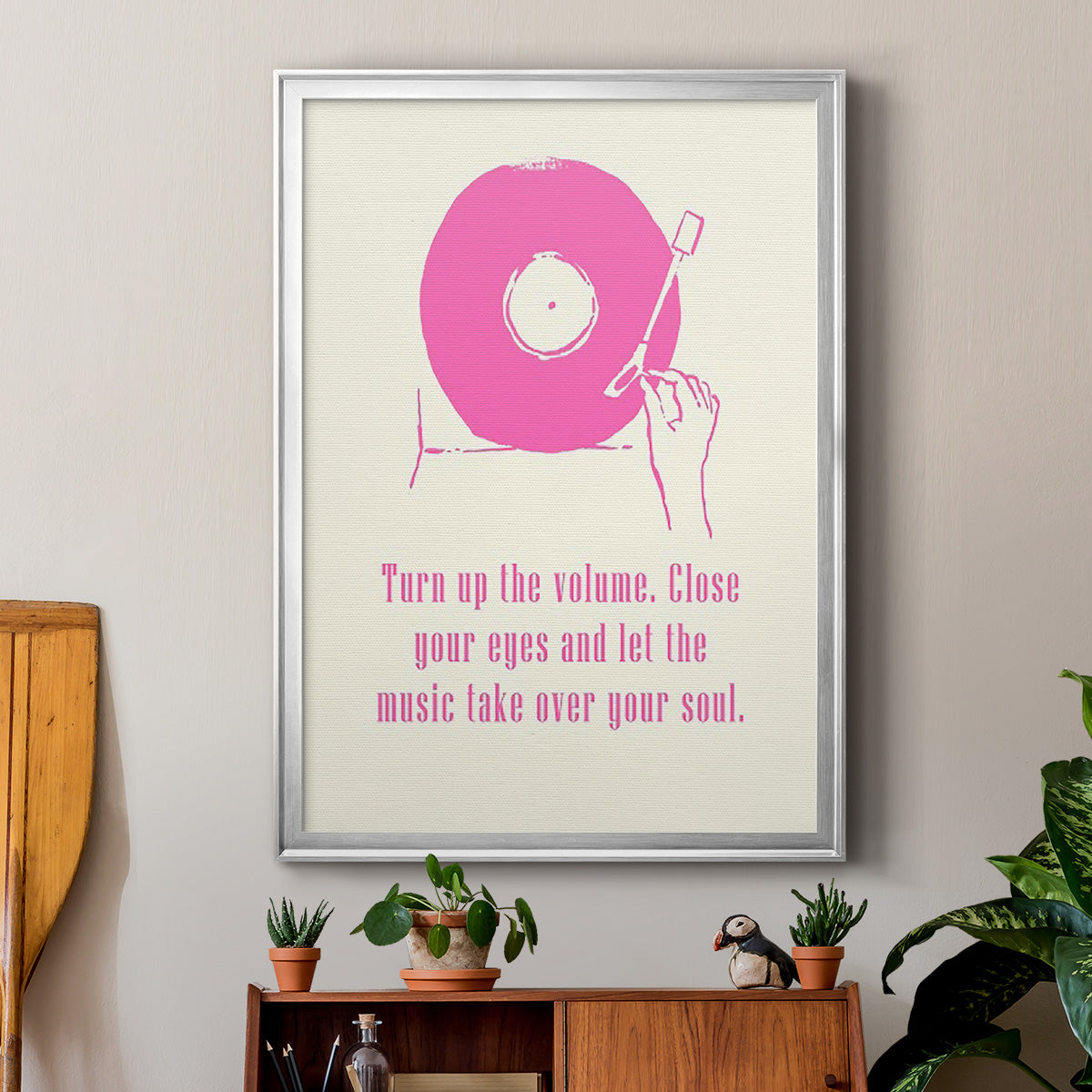 Sweet Melody III - Modern Framed Canvas Print