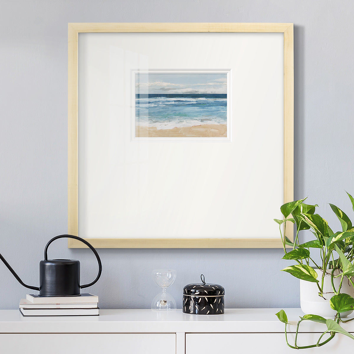 Ocean Waves II Premium Framed Print Double Matboard