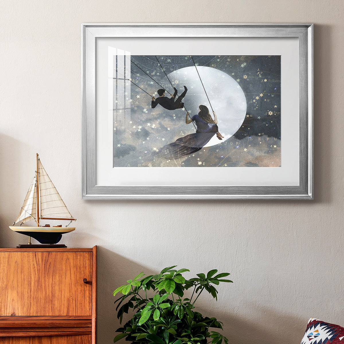 Celestial Love II Premium Framed Print - Ready to Hang