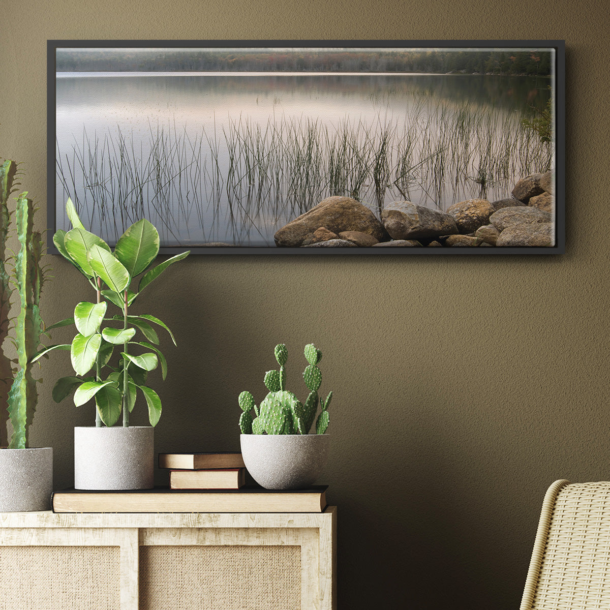 Wanderlust - Floater Framed Canvas Print